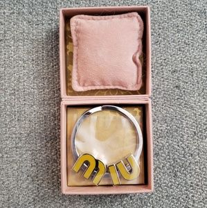 Authentic Miu Miu Logo Keyring